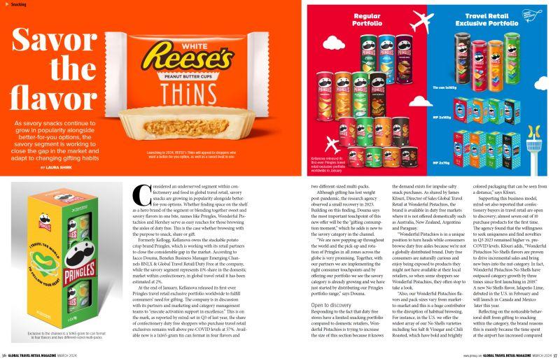 The potential of savory snacking in Travel Retail
